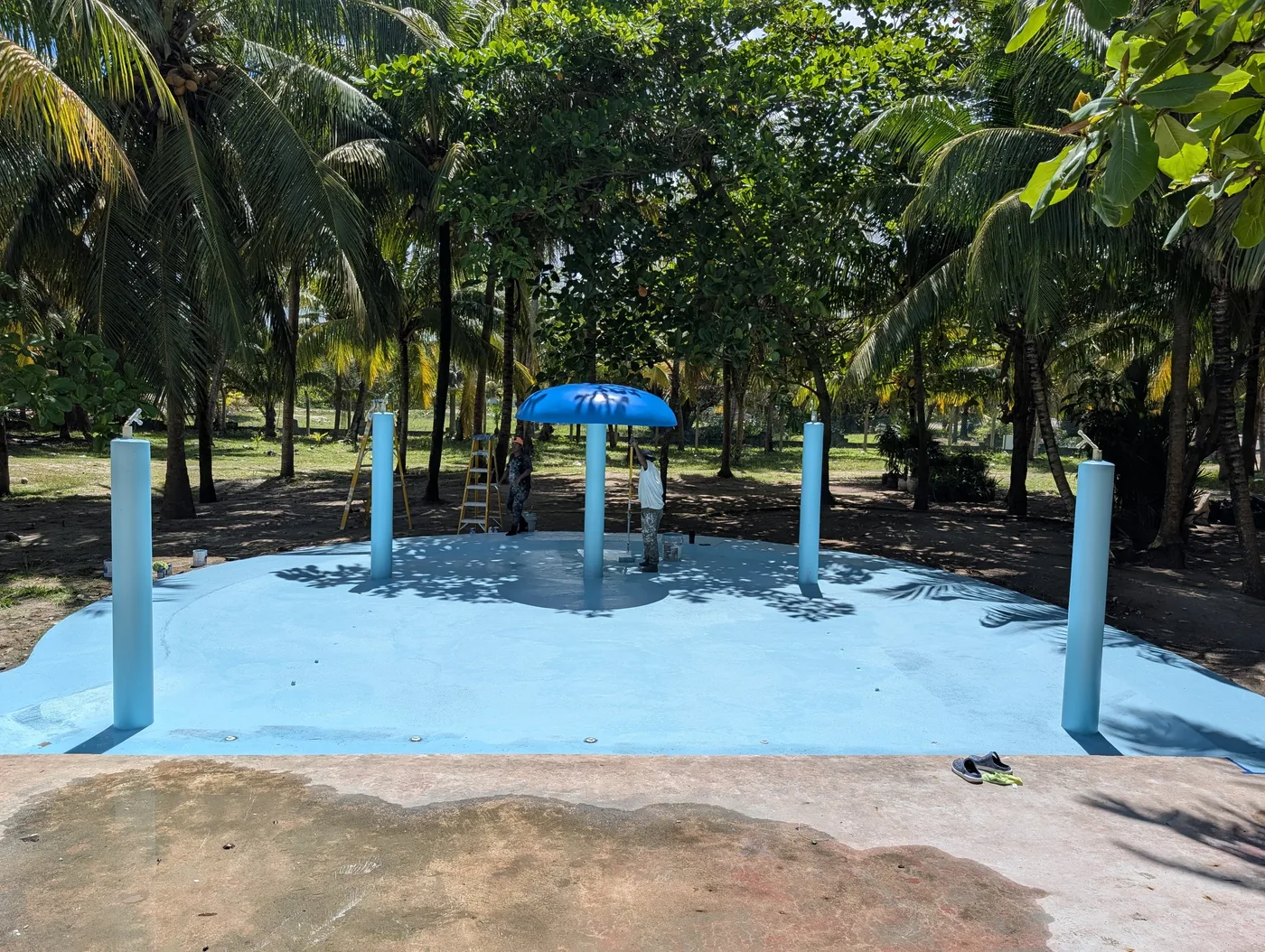 Aplicación de pintura para piscina en Tegucigalpa